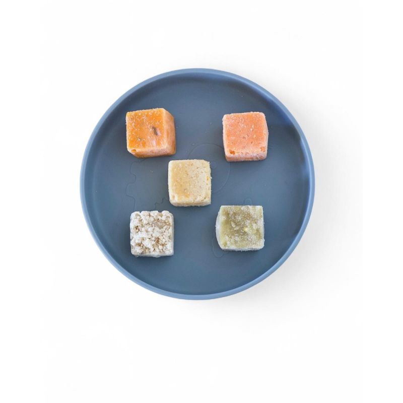 Purezinho de gr&atilde;o de bico, purezinho de batata doce, ab&oacute;bora e curgete